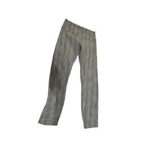 Lululemon High-Rise Leggings | Gray Geometric Pattern | Size 4 (S)